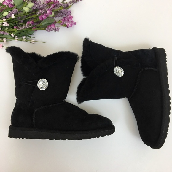 UGG Shoes - UGG SWAROVSKI CRYSTAL Button Bling Boot